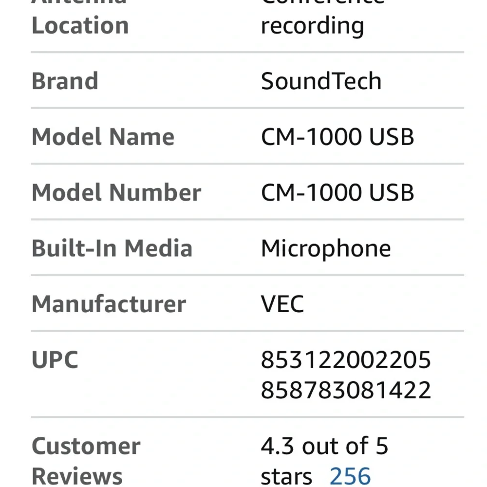 Black USB Computer Microphone